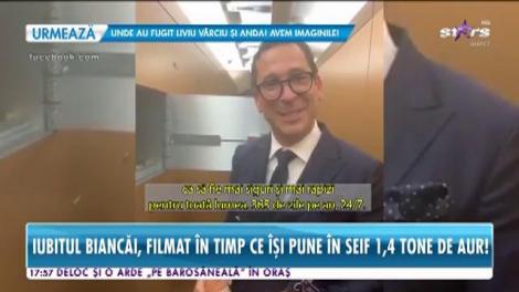 Alex Bodi, iubitul Biancăi Drăguşanu, filmat timp ce îşi pune la adăpost 1,4 tone de aur, într-un seif