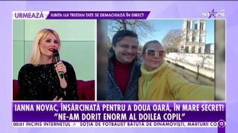 Ianna Novac, însărcinată pentru a doua oară: Ne-am dorit enorm al doilea copil