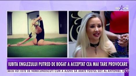 Iubita celebrul bogătaş Tristan Tate a acceptat cea mai tare provocare. Se demachiază în direct