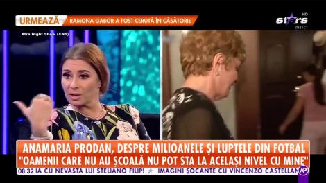 Anamaria Prodan, despre milioanele și luptele din fotbal: "Nu mă voi împaca niciodată cu frații Becali!