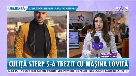 Culiță Sterp s-a trezit cu mașina lovită