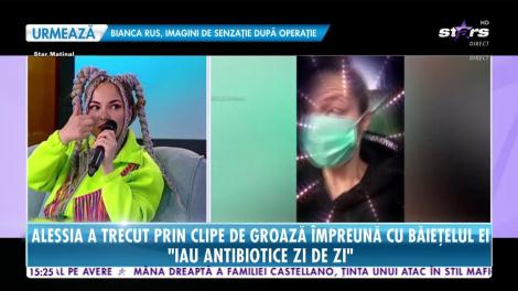 Alessia, clipe de groază împreună cu băieţelul ei: Mă sufocam, nu puteam să respir