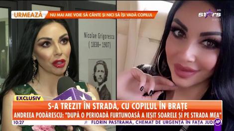Andreea Podărescu a fost dată afară din casă, cu tot cu copil, de către propria familie, iar atunci când a cerut ajutor din partea tatălui copilului nu l-a primit