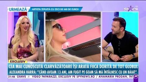 Cea mai cunoscută clarvăzătoare s-a întors cu fiica ei, în România! Alexandra Harra face mărturisiri de senzaţie: "La 13 ani, am sărit pe geam să mă întâlnesc cu un băiat"