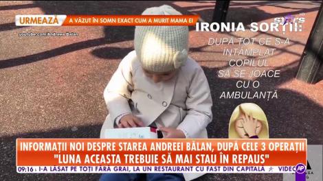 Informaţii noi despre starea de sănătate a Andreei Bălan: Operația se vindecă foarte bine