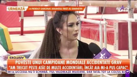 Povestea unei campioane mondiale accidentate grav: Mama îmi spunea că semăn cu Nadia Comăneci