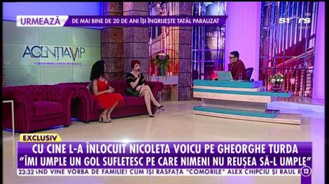 Nicoleta Voica, fosta iubită a lui Gheorghe Turda, l-a înlocuit pe marele artist