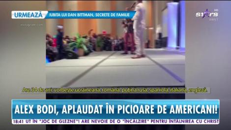 Alex Bodi, aplaudat în picioare de americani. Iubitul Biancăi Drăguşanu i-a dat pe spate pe afaceriştii de peste Ocean