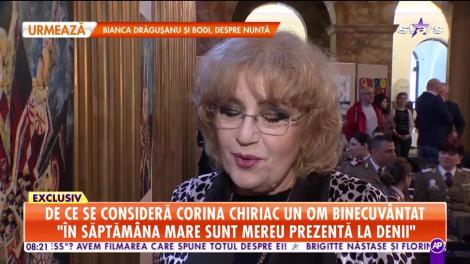 Artista Corina Chiriac vorbeşte despre credinţă, în postul Paştelui. Care sunt principalele reguli de la care nu se abate niciodată