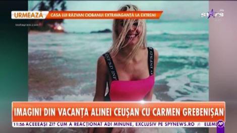 Imagini din vacanța Alinei Ceuşan şi Carmen Grebenişan