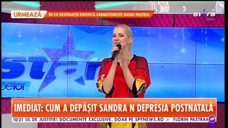 Sandra N. cântă, la Star Matinal, melodia Noi amintiri