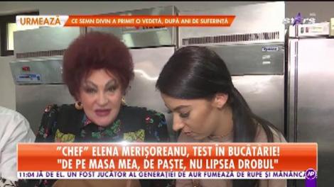 Elena Merișoreanu, test în bucătărie: Mă pregătesc de sfintele sărbători