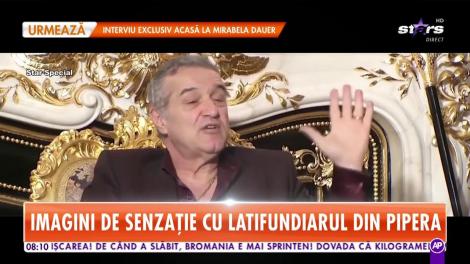 Imagini de senzație cu Gigi Becali. Milionarul a fost filmat de paparazzi cu saci de bani la vedere