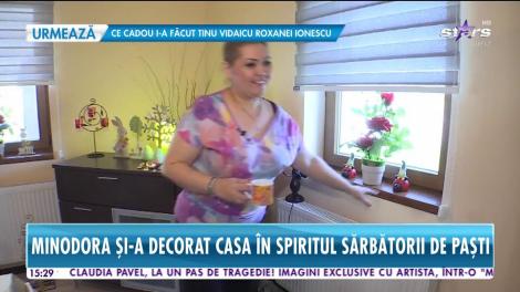 Minodora și-a decorat casa în spiritul sărbătorii de Paști. Ce nu-i lipsește vedetei de pe masă în ziua sfântă