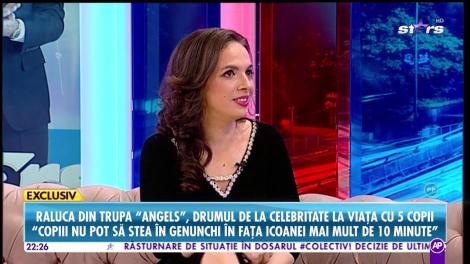 Raluca din trupa "Angels", drumul de la celebritate la viaţa cu cinci copii