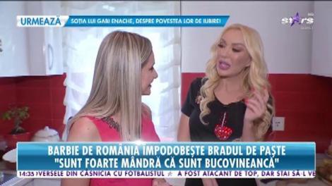 Barbie de România împodobeşte pomul de Paşte