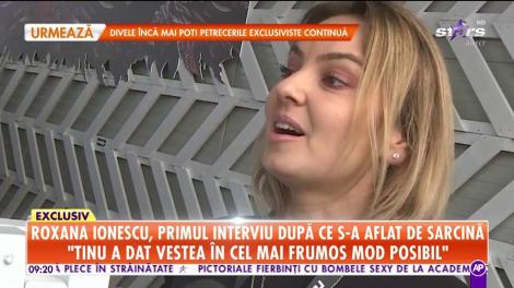 Roxana Ionescu, primul interviu după ce s-a aflat de sarcină