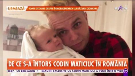De ce s-a întors Codin Maticiuc în România