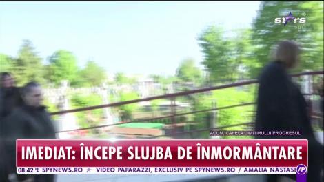Sicriul cu trupul neînsuflețit al lui Răzvan Ciobanu este dus în biserică