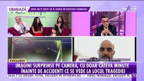Imagini surprinse pe cameră, cu doar câteva minute înainte de accident în care a murit Răzvan Ciobanu. Ce se vede la locul tragediei