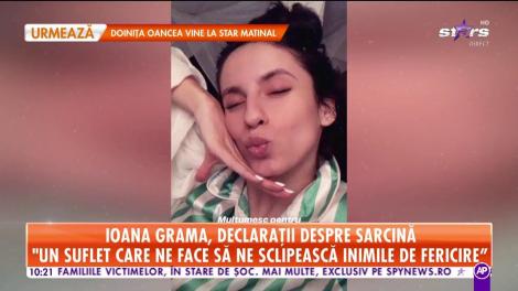 Ioana Grama, declarații despre sarcină: Este rodul iubirii noastre