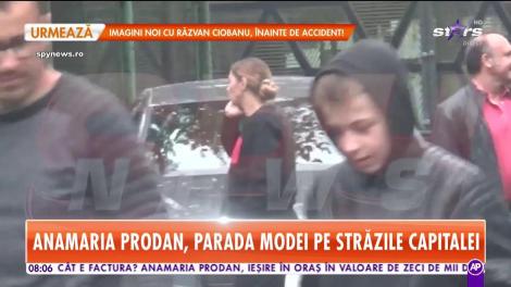 Anamaria Prodan, parada modei pe străzile Capitalei. Soţia lui Reghecampf a ieşit cu zeci de mii de euro în oraș