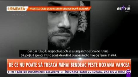 Roxana Vancea și Mihai Bendeac au trăit o frumoasă poveste de dragoste și deși totul s-a terminat între ei, cei doi au rămas în relații foarte bune
