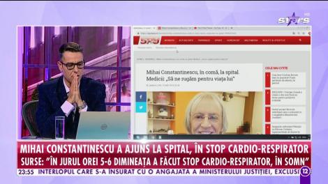 Mihai Constantinescu a ajuns la spital, în stop cardio-respirator