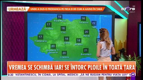 Vremea se schimbă iar! Se întorc ploile în toată țara