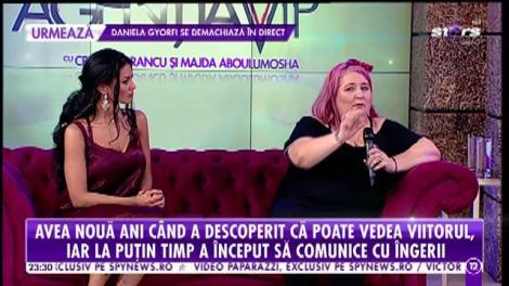 Agenția Vip. Anda Manta avea nouă ani când a descoperit că poate vedea viitorul, iar la puțin timp a început să comunice cu îngerii