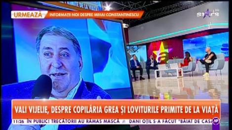 Star Matinal. Vali Vijelie, despre copilăria grea și loviturile primite de la viață: Dacă nu muncești, nu îți dă nimeni