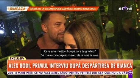 Alex Bodi, primul interviu după despărţirea de Bianca Drăguşanu!