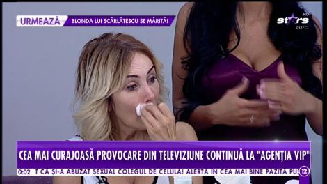 Agenția Vip. Daniela Gyorfi a acceptat testul suprem al frumuseții! Se demachiază în direct