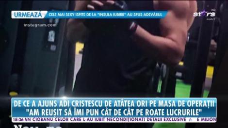 Adi Cristescu, încă o operație. Artistul a suferit trei intervenții la nas și a fost nevoit să facă și pe a patra