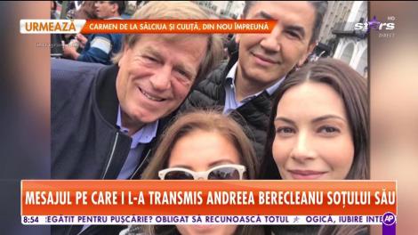Andreea Berecleanu, în vacanță de ziua soțului