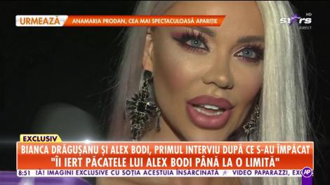 Bianca Drăguşanu şi Alex Bodi, primul interviu după ce s-au împăcat: Îi iert păcatele lui Alex până la o limită