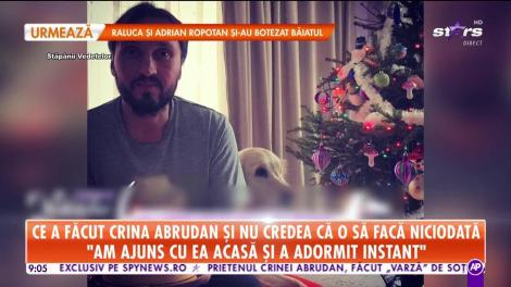 Cum şi-a întâlnit Crina Abrudan cel mai bun prieten