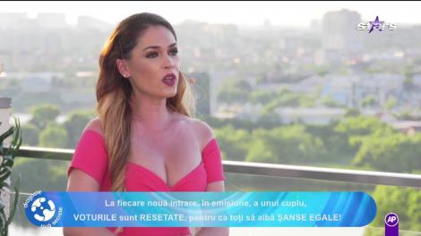 Dragoste fără secrete. Iuliana Călinescu, ceartă cu Valentin: Ieși afară din emisiune mea, te rog frumos!