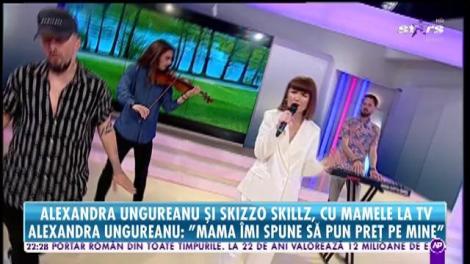 Alexandra Ungureanu și Skizzo Skillz cântă la Răi da Buni melodia Mamuca
