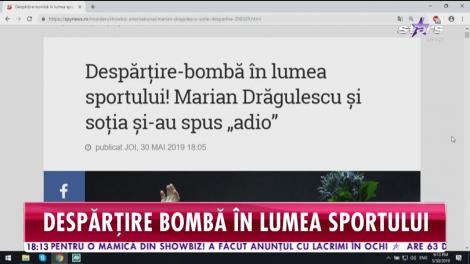 Marian Drăgulescu și soția și-au spus adio