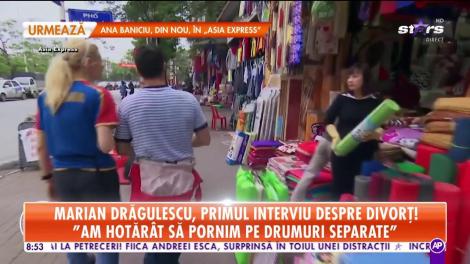 Marian Drăgulescu, primul interviu despre divorț: Am hotărât să pornim pe drumuri separate