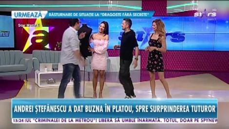 Surpriză de proporții la matinal în prima zi a lui Flick și a lui Popescu. Andrei Ștefănescu a dat buzna în platou, spre surprinderea tuturor