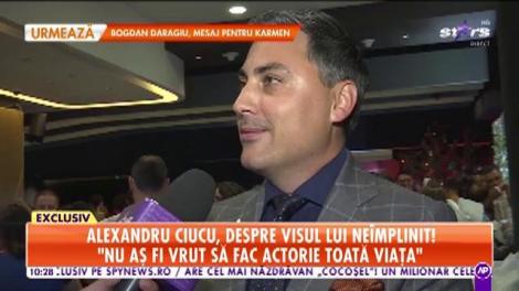 Star Matinal. Alex Ciucu, despre visul lui neîmplinit: Dacă nu eram designer, aș fi vrut să fac actorie de film