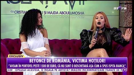 Beyonce de România, victima hoților: Aveam în portofel peste 1500 de euro
