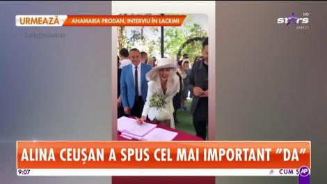 Star Matinal. Alina Ceușan s-a căsătorit. Primele imagini cu proaspeţii însurăţei