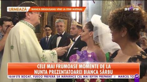 Cele mai frumoase momente de la nunta frumoasei prezentatoare Bianca Sârbu