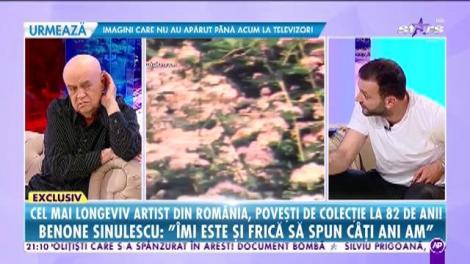 Cel mai longeviv artist din România, poveşti de colecţie la 82 de ani! Benone Sinulescu: "Îmi este şi frică să-mi spun vârsta!"
