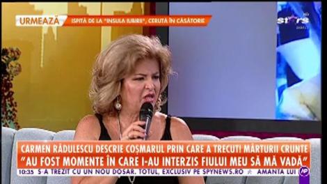 Carmen Rădulescu descrie coşmarul prin care a trecut! Divorţul a aruncat-o în ghearele depresiei!