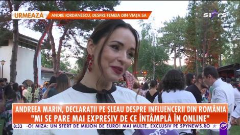Andreea Marin, declarații pe șleau despre influencerii din România: Nu înseamnă să faci doar poze drăguțe