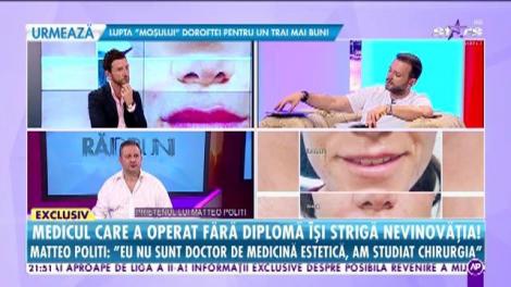 Matteo Politi,medicul care a operat fără diplomă, îşi strigă nevinovăţia. Care este scuza falsului doctor în fața pacientei nemulțumite